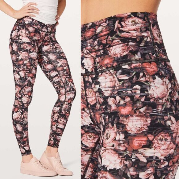 Lululemon Wunder Under Hi-Rise Tight Nulux In Peony Multi Size 4 - Picture 1 of 9